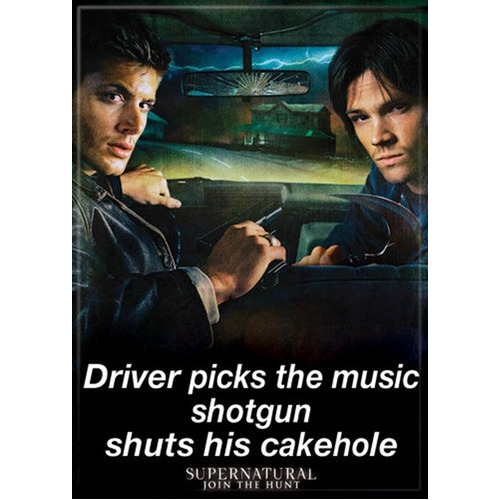 Supernatural Refrigerator Magnet - ShotGun Shuts Cakehole
