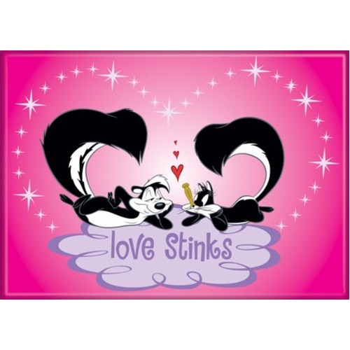 Looney Tunes Refrigerator Magnet - Pepe Le Pew Love Stinks