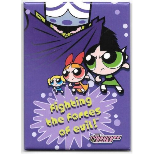 The Powerpuff Girls Refrigerator Magnet - Fighting Forces of Evil!