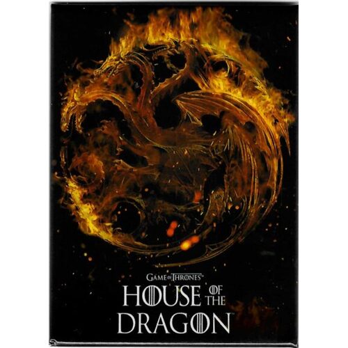 House of the Dragon Refrigerator Magnet - Flaming Targaryen Sigil Game of Thrones