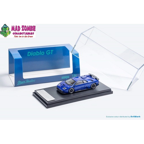 Stance Hunter 1/64 Scale - Lamborghini Diablo GT 1998 Metallic Blue
