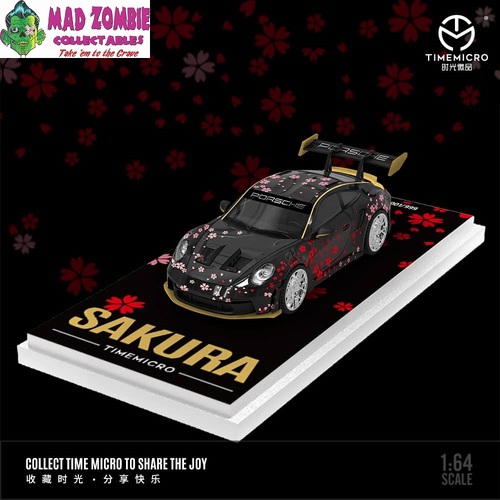Time Micro 1/64 Scale - 992 GT3 RS Sakura Livery