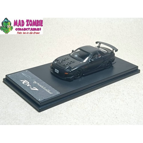 Model Collect 64 1/64 - RE Amemiya RX-7 Mk3 FD3S Carbon-Hood Matt Black - Limited to 999 Pieces World Wide