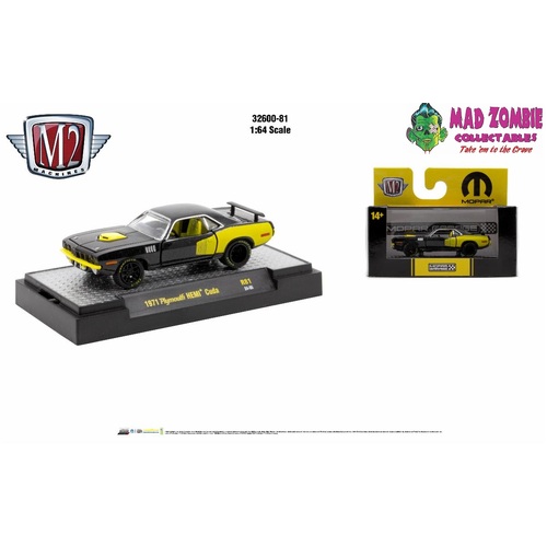 M2 Machines 1/64 Scale - Detroit-Muscle Release 81 - 1971 Plymouth Hemi Cuda