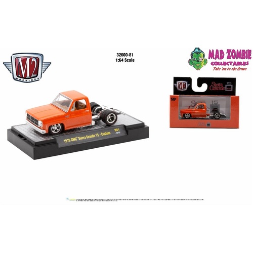 M2 Machines 1/64 Scale - Detroit-Muscle Release 81 - 1976 GMC Sierra Grande 15 - Custom