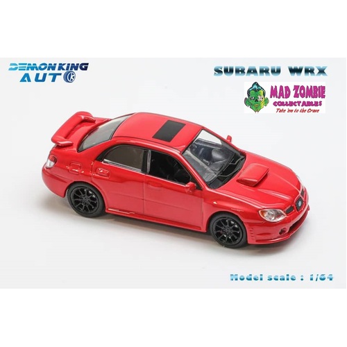 Demon King Auto 1/64 Scale - Impreza WRX STI Sedan(GD) (Hawkeye) Baby Driver Red