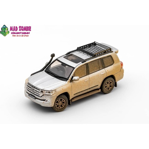 GCD 1/64 Scale - Land Cruiser LC200 Off-Road Version Silver RHD
