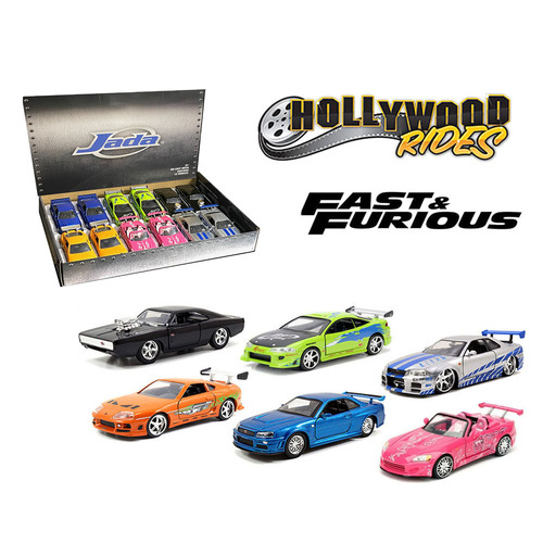 Jada 1:32 Fast & Furious Original Movie Assortment – Hollywood Rides – MiJo Exclusives - Random Selection