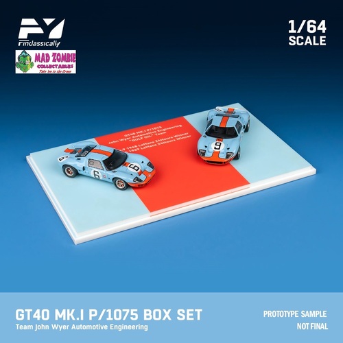 Findclassicaly - Ford GT40 MK.I 1966 LeMans 24hr Champion. Set: Gulf #6+ Gulf #9 - PRE-ORDER