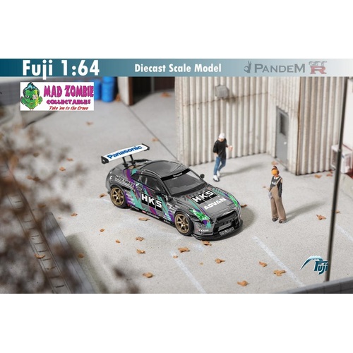 Fuji 1/64 Scale - Nissan Skyline GTR R35 Pandem Rocket Bunny Kit HKS 