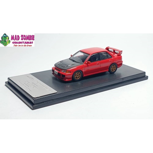 Model Collect 64 1/64 - Lancer Evolution III Red Carbon-Hood 