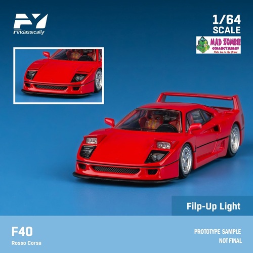 Findclassicaly - Ferrari F40 Rosso Red - PRE-ORDER