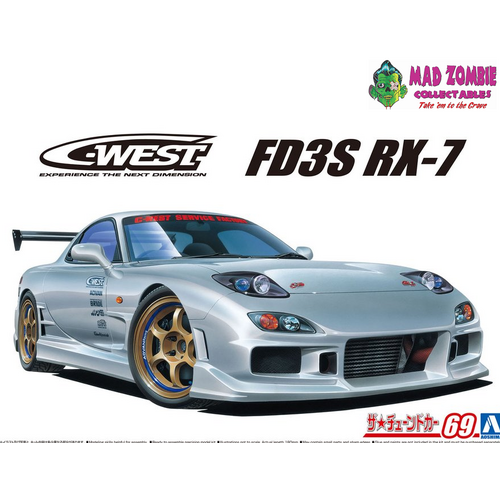 Aoshima 1/24 Scale - 1/24 C-WEST FD3S RX-7 '99 (Mazda)