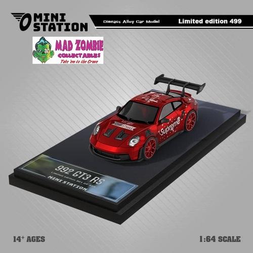 Mini Station 1/64 Scale - 992 Supreme Christmas Livery (Limited to 499 Pieces World Wide)