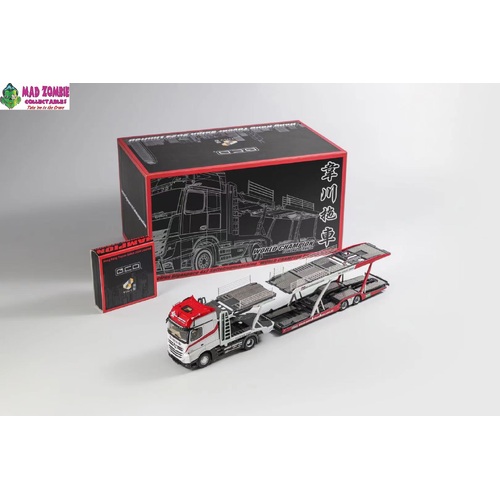 GCD 1/64 Scale - Mercedes Benz & World Champion Licensed Product - Actros Double Deck Trailer Hong Kong Toycar Salon Exclusive Version - PRE-ORDER