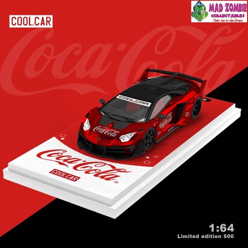 Cool Car 1/64 - LP700-4 Aventador GT Evo Coca Cola Livery Red - PRE-ORDER