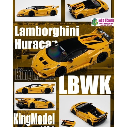 King Model - LBWK Lamborghini Huracan Yellow (PRE-ORDER)