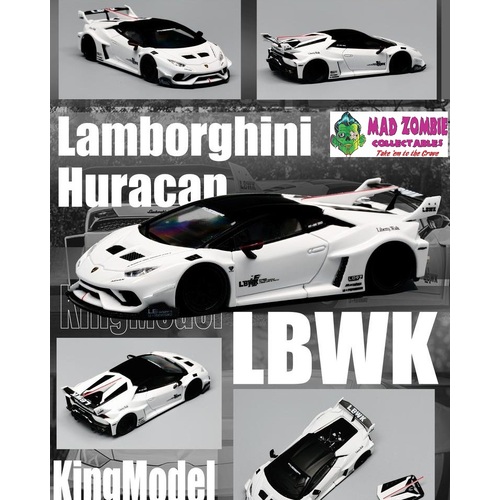 King Model - LBWK Lamborghini Huracan White (PRE-ORDER)