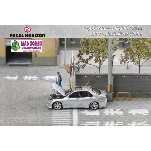 Focal Horizon 1/64  -  Toyota Altezza RS200 SXE10 Ver. Open-Hood, Visible Engine Silver (PRE-ORDER)