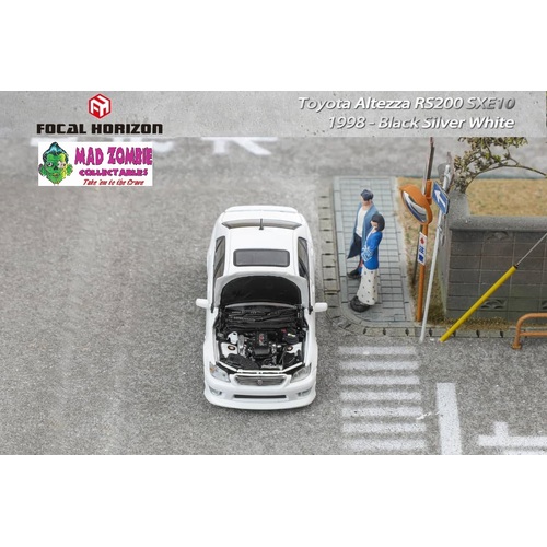 Focal Horizon 1/64  -  Toyota Altezza RS200 SXE10 Ver. Open-Hood, Visible Engine White (PRE-ORDER)