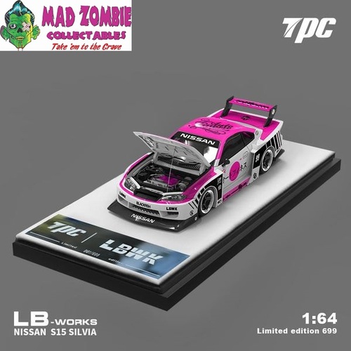 TPC 1/64 Scale - Nissan Silvia S15 LBWK Pink White - PRE ORDER