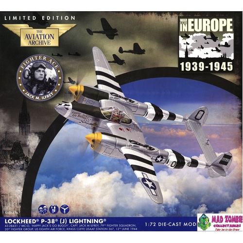 Corgi 1/72 The Aviation Archive - USAF Lockheed P-38J Lightning "Happy Jacks Go Buggy" Capt. Jack M Ilfrey - (Limited to 1000 World Wide)