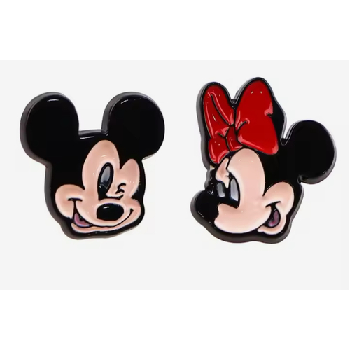 Mickey & Minnie Mouse Enamel Earrings