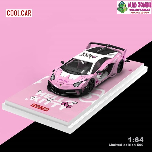 Cool Car 1/64 - LP700-4 Aventador GT Evo Hello Kitty Livery Pink - PRE-ORDER