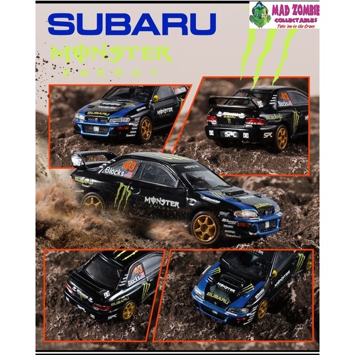 Fine Work 1/64 Scale - Subaru WRC Rally Champion Black Monster - PRE-ORDER