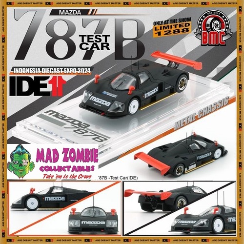 BM Creations 1/64 Scale - Mazda 787b Test Car Indonesia Diecast Expo 2024 Special Edition