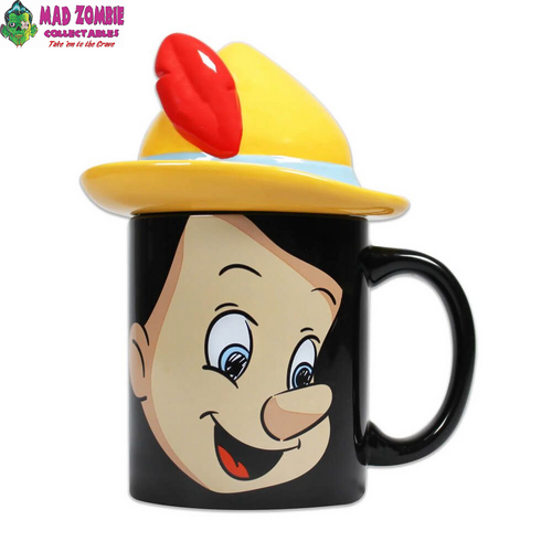 Disney Pinocchio Shaped Mug with Lid 