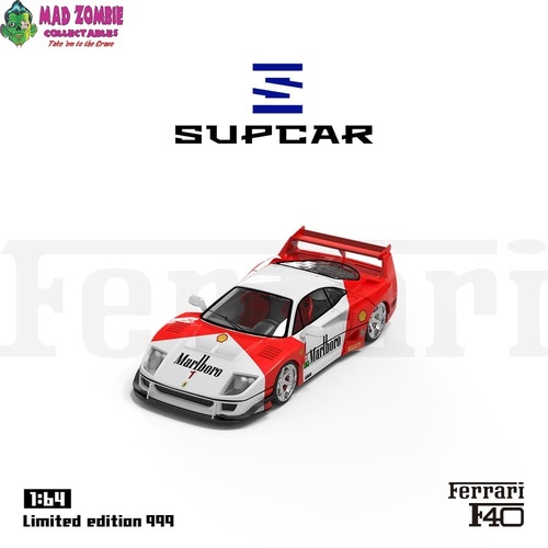 SupCar 1/64 - F40 Wide Body Marlboro (Limited to 999 Pieces World Wide) - PRE-ORDER