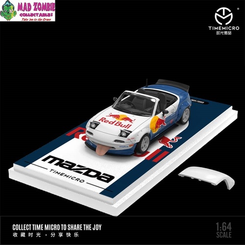 Time Micro 1/64 Scale - MX-5 Eunos Roadster (NA/Miata) Widebody Red Bull (PRE-ORDER)