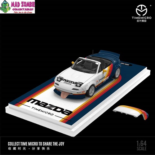 Time Micro 1/64 Scale - MX-5 Eunos Roadster (NA/Miata) Widebody Colours Strips (PRE-ORDER)