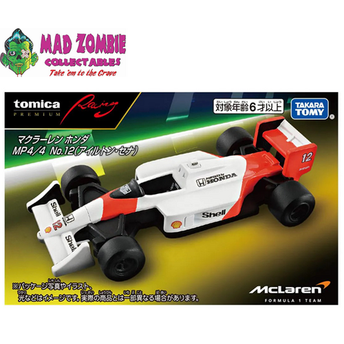 Tomica Premium Racing Mclaren Honda MP4/4 No.12 (Ayrton Senna) - (PRE-ORDER)