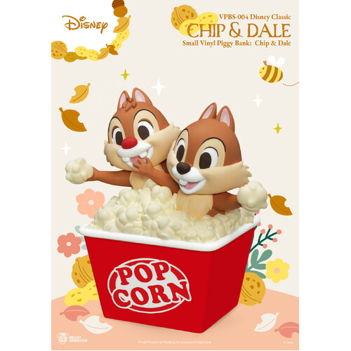 Disney Classic Chip & Dale Beast Kingdom Piggy Bank Vinyl Small 