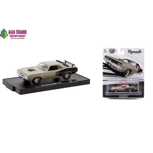 M2 Machines Auto-Drivers 1/64 Scale Release 117 - 1971 Plymouth HEMI Cuda