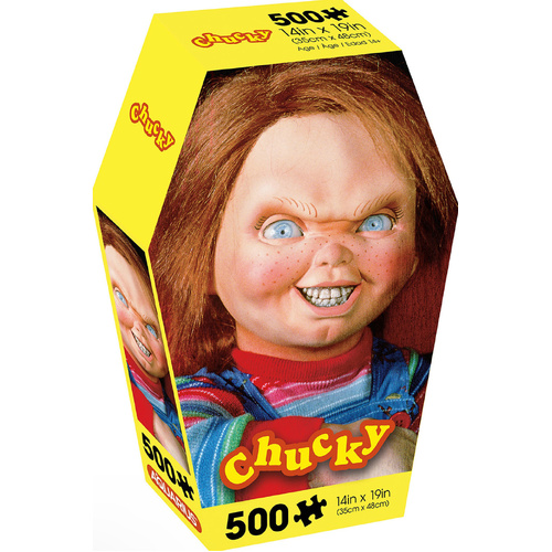 Child’s Play Aquarius 500 Piece Jigsaw Puzzle - Chucky Coffin Box