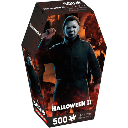 Halloween 2 Aquarius 500 Piece Jigsaw Puzzle - Michael Myers Coffin Box
