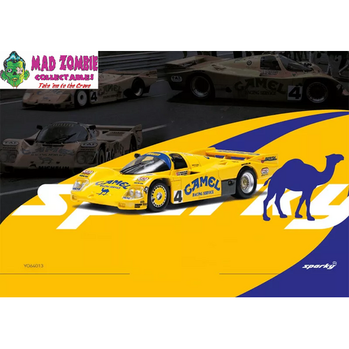 Sparky x Tiny 1/64 Porsche - 962C Team Camel Brun Motorsport #4 24h Le Mans 1988 F.Hunkeler - W.Lechner - M.Reuter (Tiny Exclusive) - (PRE-ORDER)