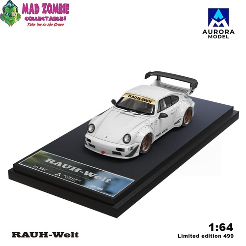 Aurora Model 1/64 Scale - RWB964 GT Wing Pearl White - (Limited to 499 Pieces World Wide) - PRE-ORDER