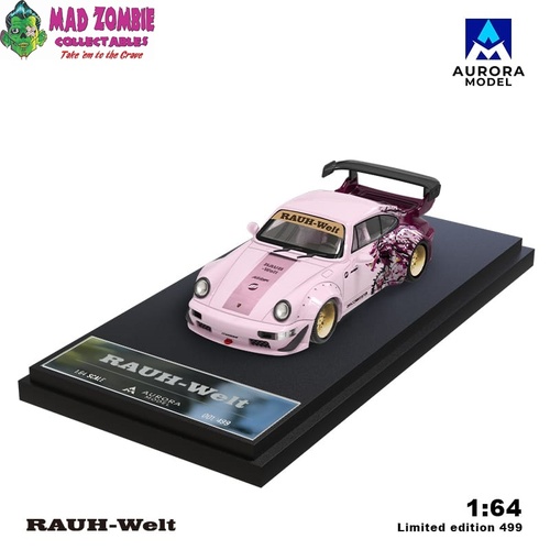 Aurora Model 1/64 Scale - RWB964 GT Wing Pink Dragon - (Limited to 499 Pieces World Wide) - PRE-ORDER