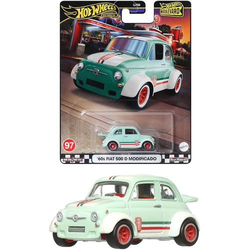 Hot Wheels Premium 2024 Boulevard #97 - '60s FIAT 500 D Modificado