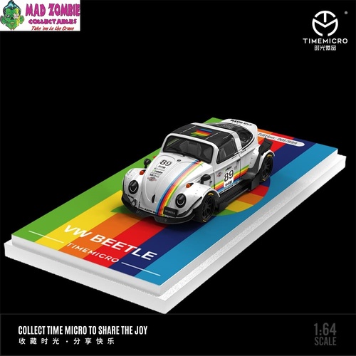 Time Micro 1/64 Scale - RWB Beetle Targa White Apple (PRE-ORDER)