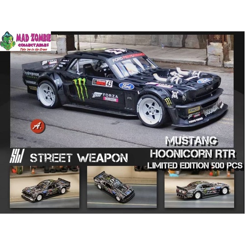 Street Weapon 1/64 Scale - Monster Forza Livery Mustang Hoonigan RTR (Limited to 500 Pieces World Wide) - PRE-ORDER
