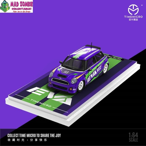 Time Micro 1/64 Scale - Mini Cooper(R56) EVA Blue  (PRE-ORDER)