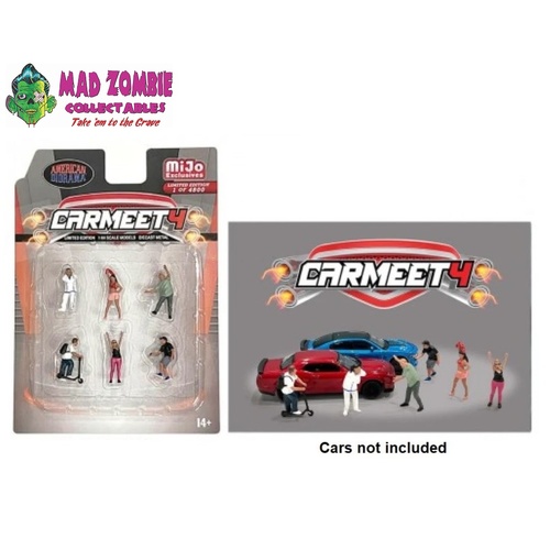 American Diorama 1/64 - Car Meet 4 Figure Set