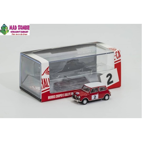 GCD 1/64 Scale - Mini Mark I Mini Cooper S Rallye Automobile Monte-Carlo Version 1966 #2 - PRE-ORDER