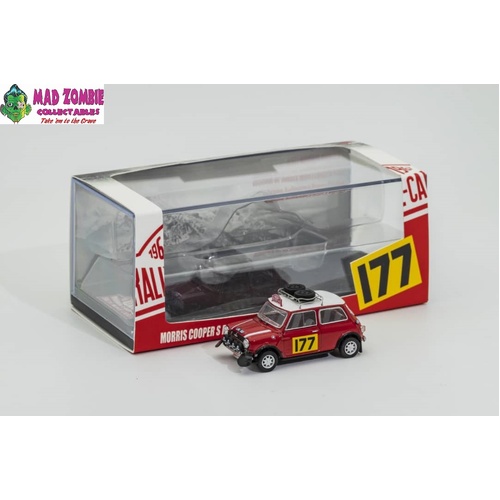 GCD 1/64 Scale - Mini Mark I Mini Cooper S Rallye Automobile Monte-Carlo Version 1967 #177 - PRE-ORDER