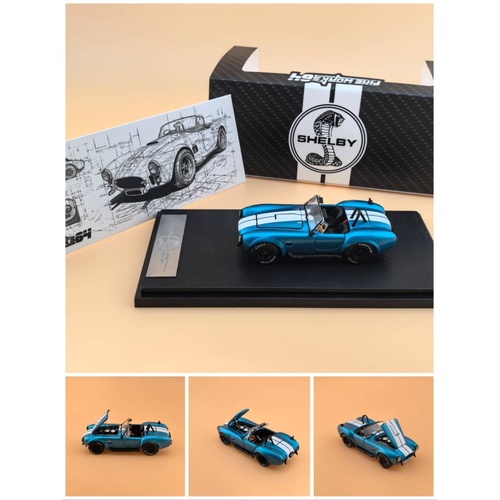 Fine Work 1/64 Scale - Shelby Cobra 427 Peacock Blue  - PRE-ORDER